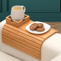 Plateau en bois pour canapé